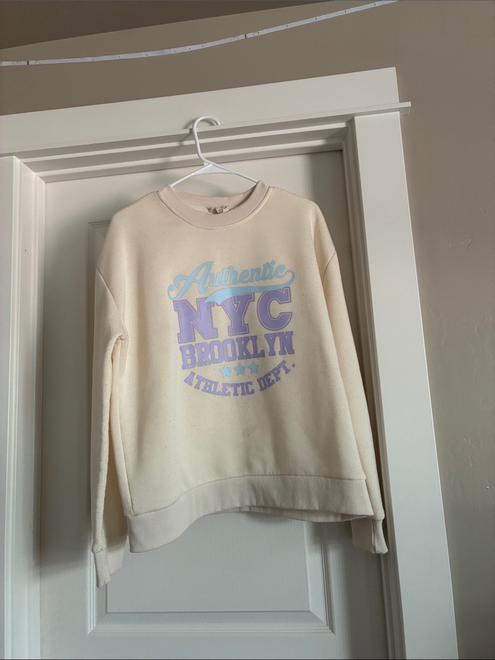 Cream NYC Brooklyn Graphic Crewneck Sweatshirt